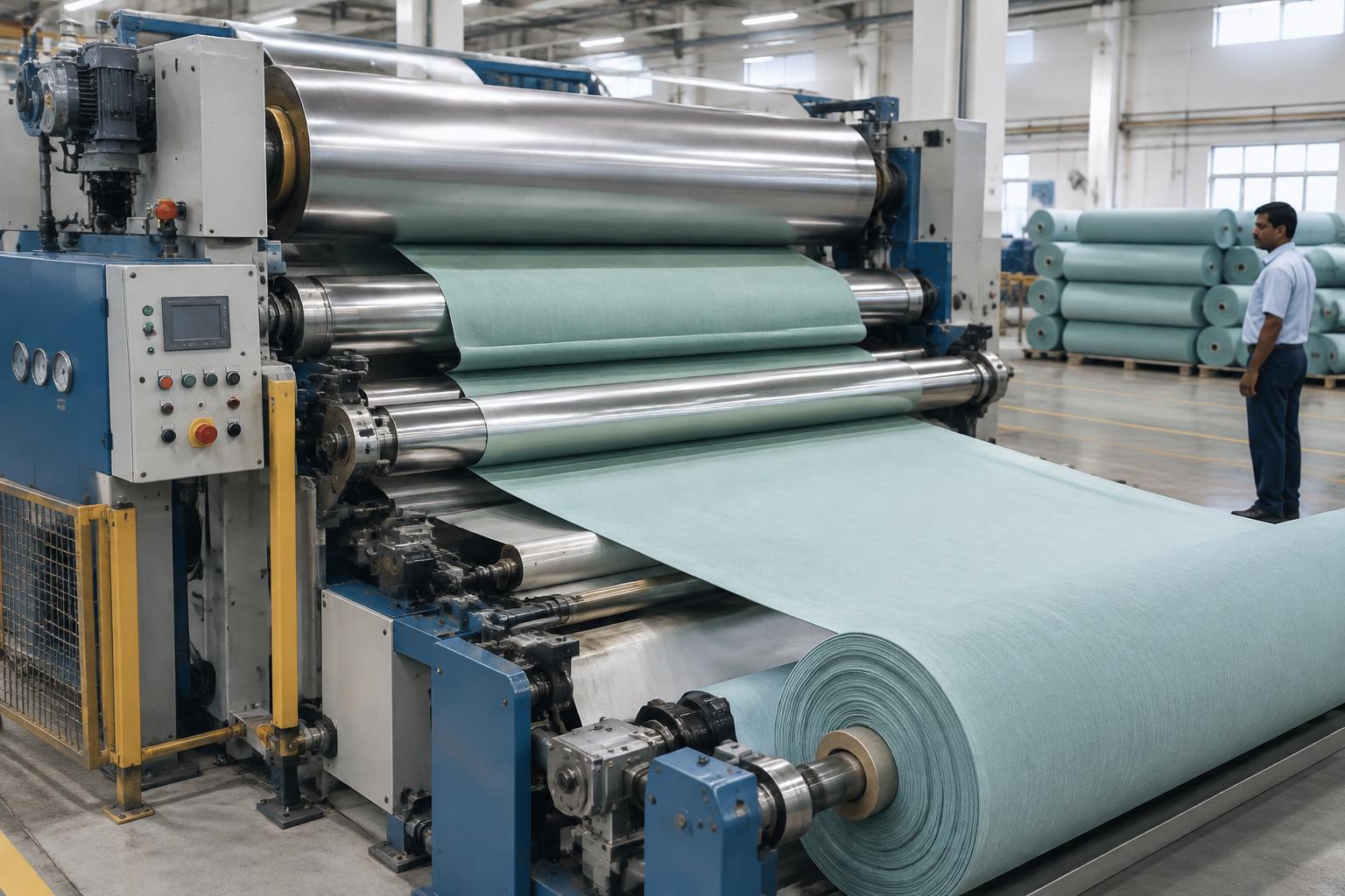 Fabric finishing rollers — illustrative manufacturing